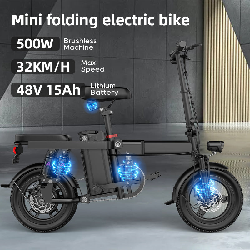 EcoRider 500X-Electric Bikes Black