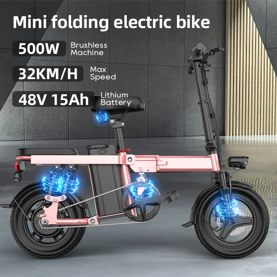 EcoRider 500X-Electric Bikes Pink