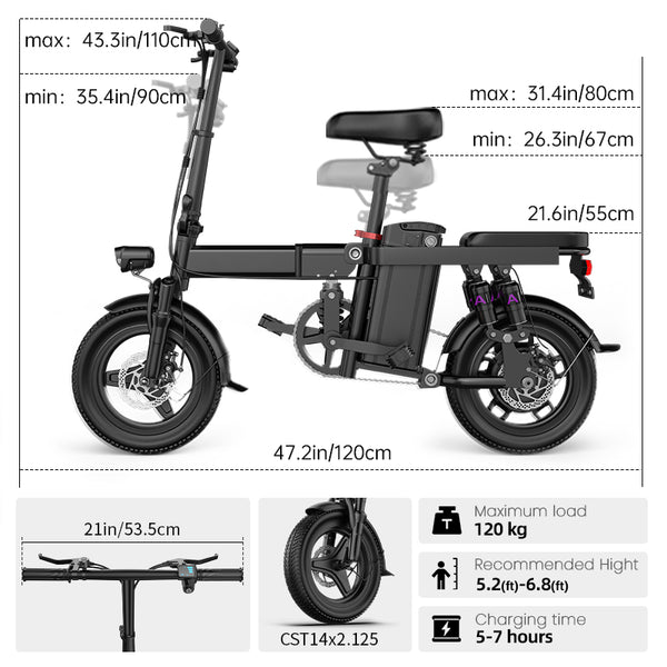 EcoRider 500X-Electric Bikes Black