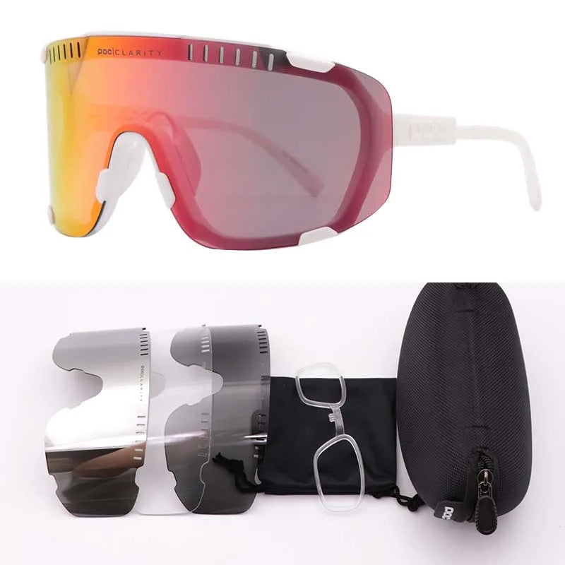 DEVOURS Mountain bike Road bike Outdoor sports myopia eye protection windproof riding glasses