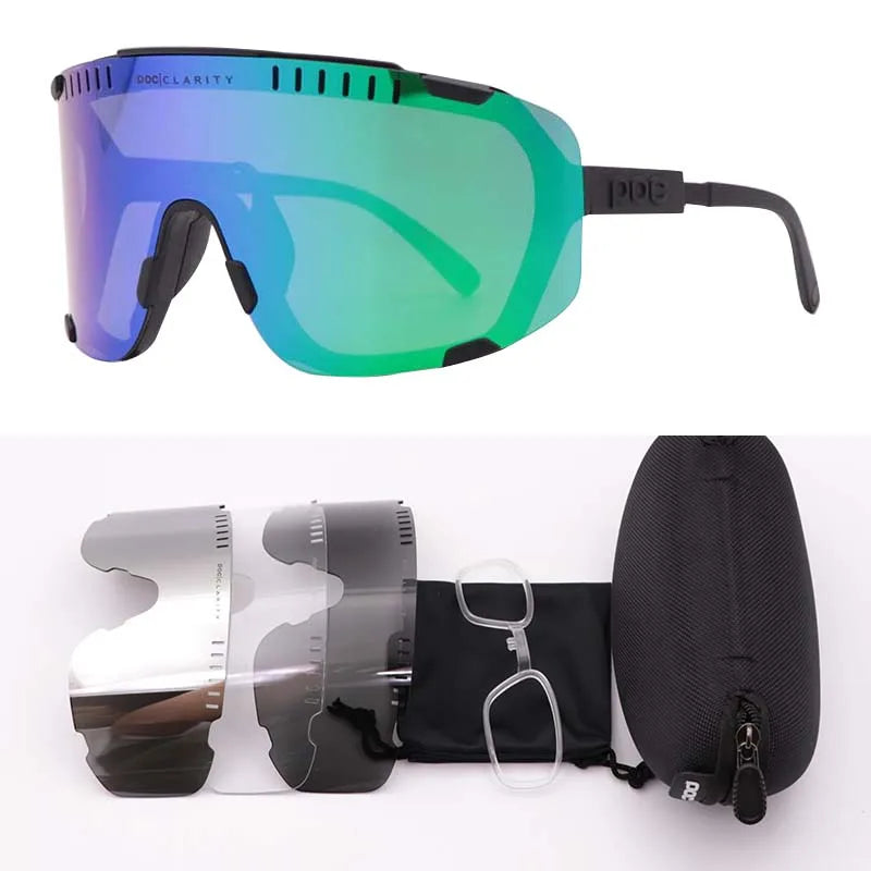 DEVOURS Mountain bike Road bike Outdoor sports myopia eye protection windproof riding glasses