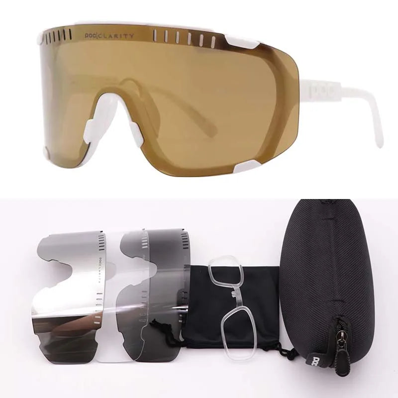 DEVOURS Mountain bike Road bike Outdoor sports myopia eye protection windproof riding glasses