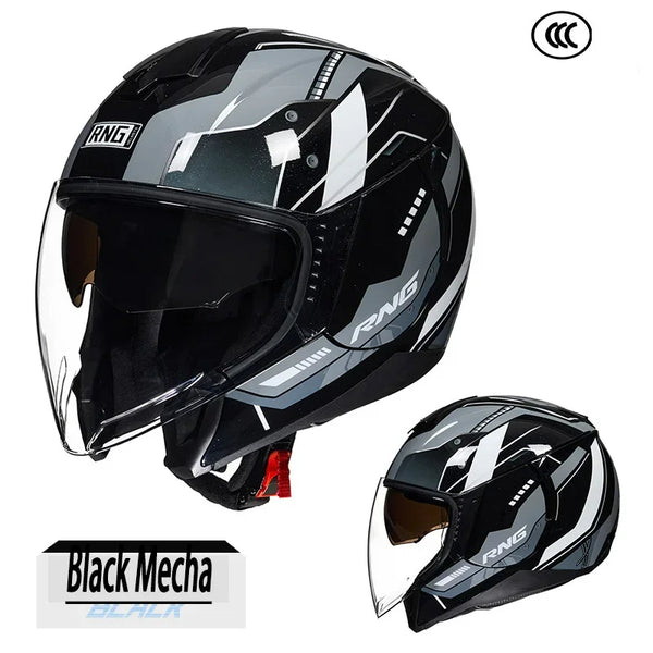 Trendy Custom Motorcycle Helmet 3/4 Open Face Half Helmet Motorcycle Unisex Helmet Tram Riding Korean Version Scooter Helmet