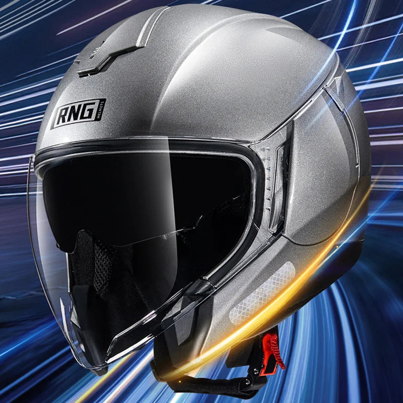 Trendy Custom Motorcycle Helmet 3/4 Open Face Half Helmet Motorcycle Unisex Helmet Tram Riding Korean Version Scooter Helmet