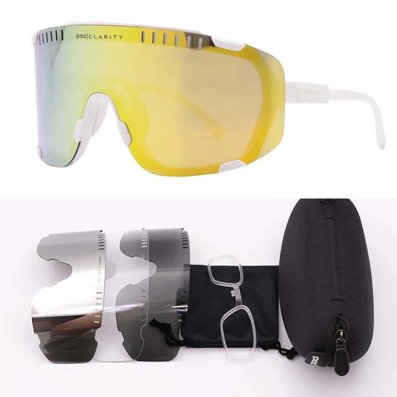 DEVOURS Mountain bike Road bike Outdoor sports myopia eye protection windproof riding glasses