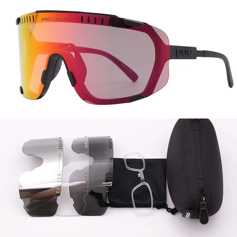 DEVOURS Mountain bike Road bike Outdoor sports myopia eye protection windproof riding glasses