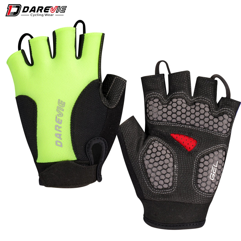 DAREVIE Cycling Gloves GEL Foam 60kg/m³ Shockproof Cycling Gloves Half Finger For Men Women Bionic Ergonomic MTB Gloves Pro Team